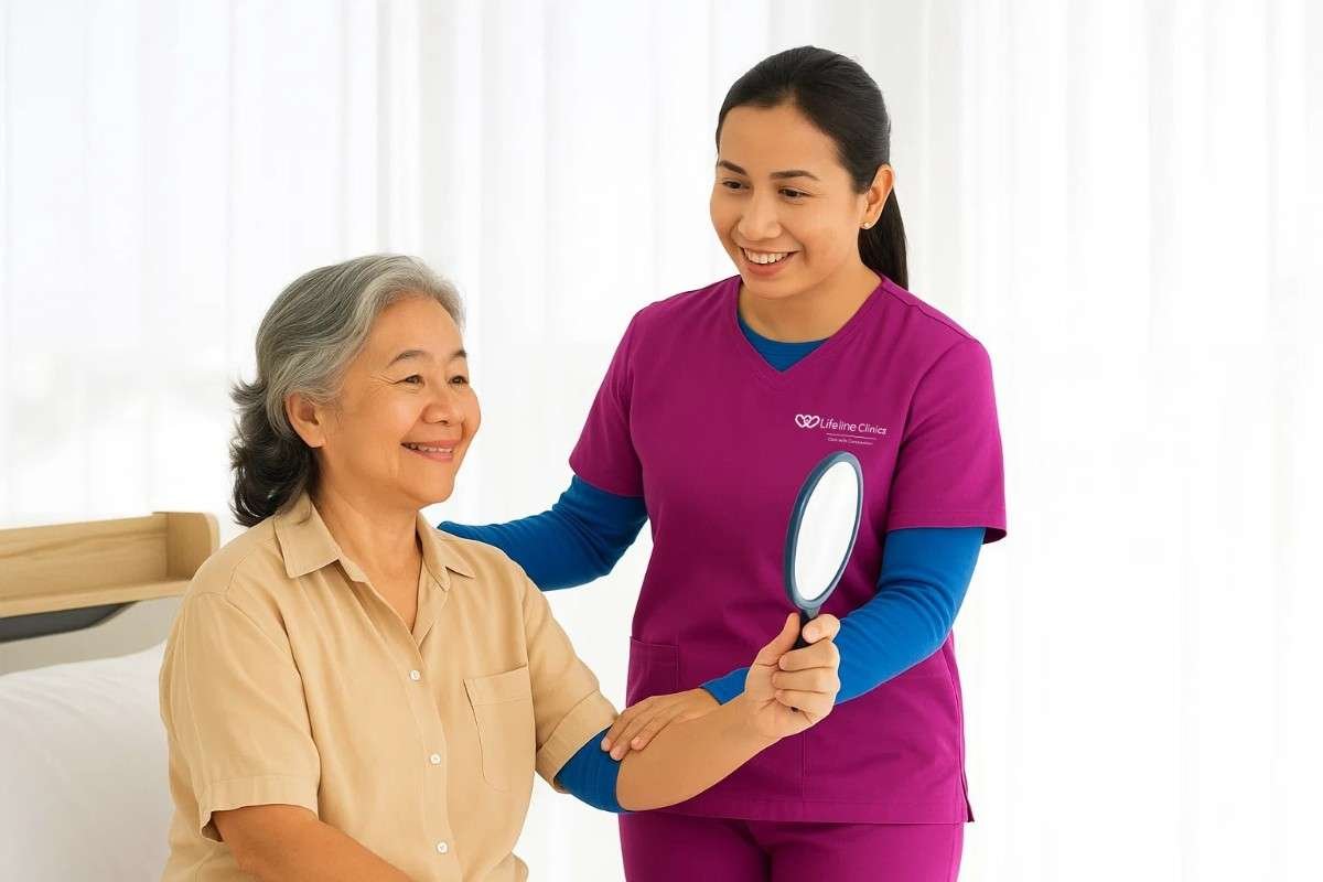 elderly caregiver in dubai
